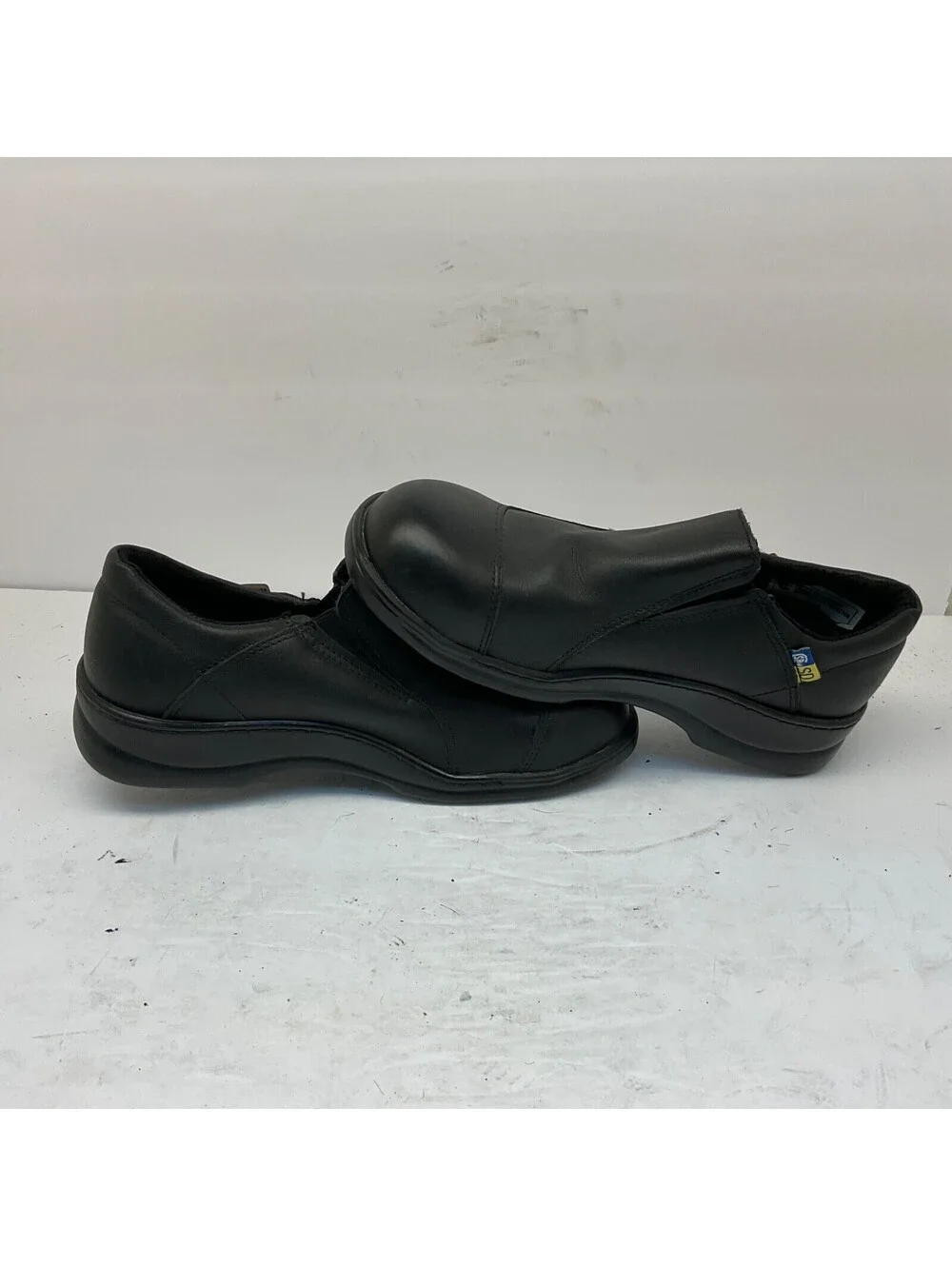 Mellow Walk Women's Jamie Steel Toe Slip-On Work Shoes 4085 Black Size 8E